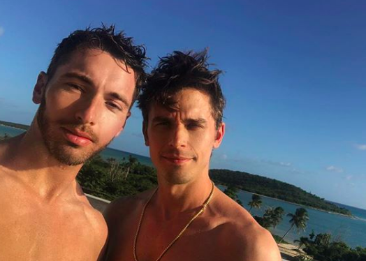 Queer Eye star Antoni Porowski & Trace Lehnhoff in happier times.