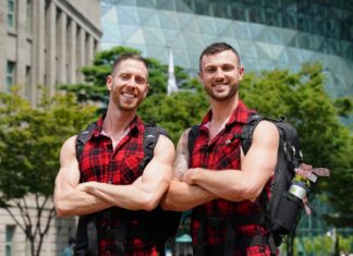 The Newlyweds Tim and Rod Set to Change Perceptions on The Amazing Race Australia Tim and Rod on The Amazing Race Australia helping the bushfire efforts