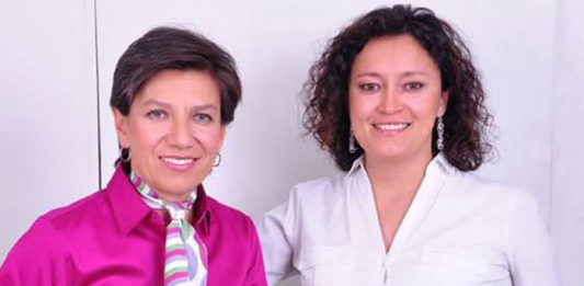 Bogota Mayor Claudia Lopez and her new wife Angelica Lopez