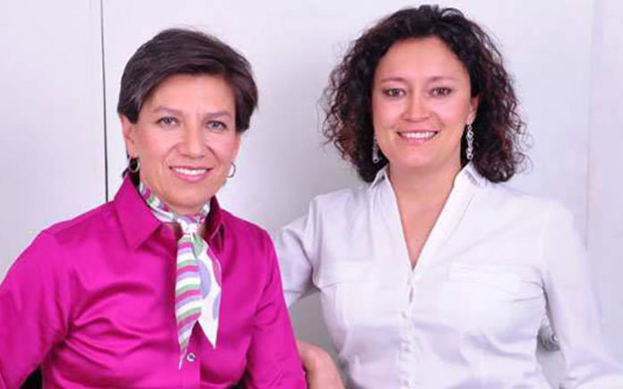 Bogota Mayor Claudia Lopez and her new wife Angelica Lopez