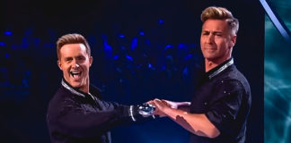 Historic Same-Sex Ice Skating Routine Delights Everyone Ian ‘H’ Watkins and professional partner Matt Evers