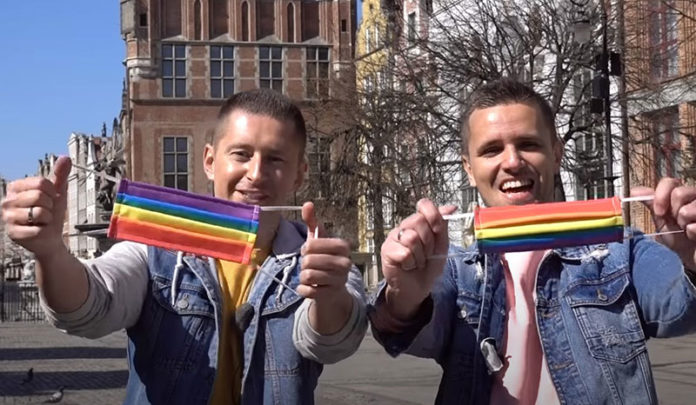 polish rainbow masks