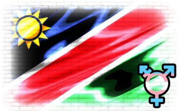 Trans Woman Whipped and Tied Up by Community Leader in Namibia Namibia Trans flag