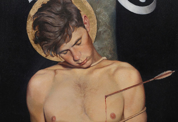 Swedish Homoerotic Painting of Saint Sebastian Offered for Sale