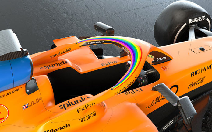 McLaren rainbow halo