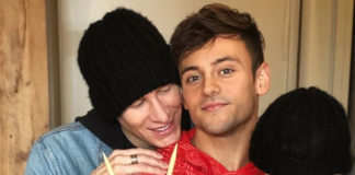 Are Children the New Status Symbol for Gay Couples? gay couple Dustin Lance Black and Tom Daley with their baby.