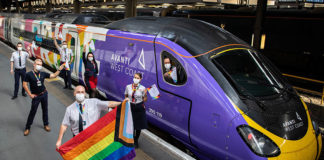All Aboard: For the All LGBTQ+ Crew Pride Train Pride Train ready to depart with its LGBT+ Crew (Twitter)