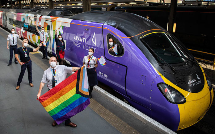 Pride Train ready to depart with its LGBT+ Crew (Twitter)