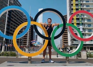 Diving Has a New Gay Pinup Boy, Anton Down-Jenkins First Kiwi Olympic Diver in Almost 40 Years Anton Down-Jenkins in Tokyo (Instagram)
