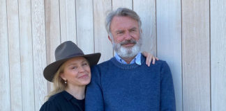 Kylie Minogue Holidays in New Zealand’s South Island and Visits Sam Neill Kylie Minogue with Sam Neill at his Two Paddocks Estate in Central Otago New Zealand. (Instagram)