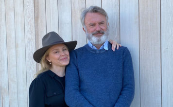 Kylie Minogue Holidays in New Zealand’s South Island and Visits Sam Neill Kylie Minogue with Sam Neill at his Two Paddocks Estate in Central Otago New Zealand. (Instagram)