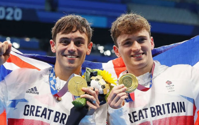 Tom Daley and Matty Lee win gold. (TeamGB Instagram)