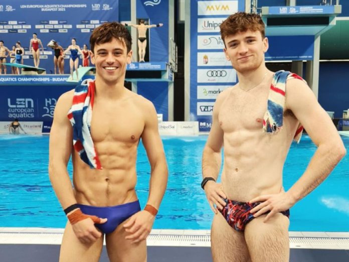 Tom Daley and diving partner Matty Lee