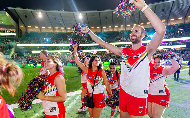 Los Angeles Rams team up with Sydney Swans for World Pride celebration in  Australia