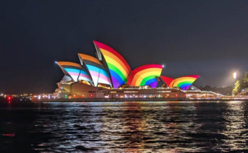 Huge Opera House Progress Flag Heralds Start of Sydney WorldPride Sydney Opera House lit up to celebrate the opening of Sydney WorldPride 2023 (@davidfrancis19)