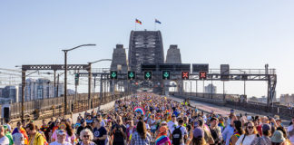 WorldPride: Powerful Message as 50,000 People March Across Sydney Harbour Bridge Sydney WorldPride 2023 Marchers send a powerful message as they marhc across the Sydney Harbour Bridge (Daniel Boud - supplied)