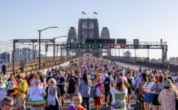 WorldPride: Powerful Message as 50,000 People March Across Sydney Harbour Bridge Sydney WorldPride 2023 Marchers send a powerful message as they marhc across the Sydney Harbour Bridge (Daniel Boud - supplied)