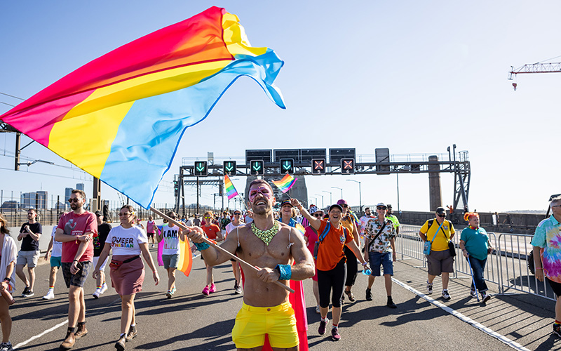 Marchers on the Sydney Harbour Bridge (Daniel Boud - supplied)