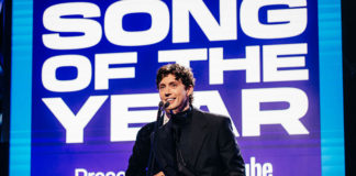 Troye Sivan Wins A Rush Of ARIA Awards Troye Sivan accepts the Song of the Year ARIA (Supplied - ARIA Awards)