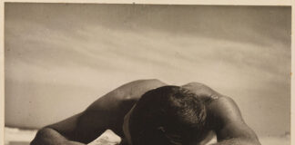 Diving Into Australia’s History Through The Lens 1930 - The Sunbaker, Culburra Beach, NSW, 1937 by Max Dupain A contact print from the original negative of Max Dupain’s famous photograph the Sunbaker. (Supplied Shot exhibition)