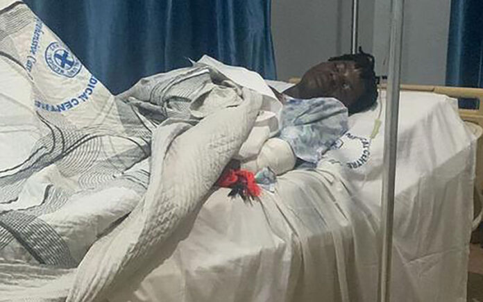 Activist Steven Kabuye in hospital after being attached in Uganda (X)