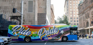 Sydney Gets a Rainbow Ride: CDC NSW Launches Second “Ride with Pride” Bus Ride With Pride Bus (Supplied)