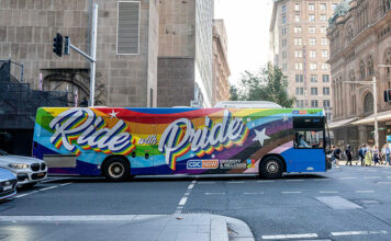 Sydney Gets a Rainbow Ride: CDC NSW Launches Second “Ride with Pride” Bus Ride With Pride Bus (Supplied)