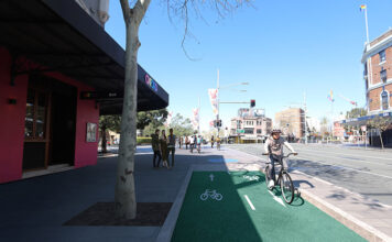 Oxford Street Gears Up for Gridlock: Beloved Strip Faces Cyclist Takeover Artist impression of the Oxford Street cycleway. (Supplied)