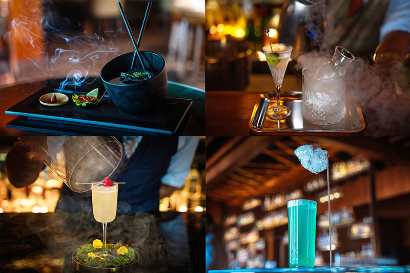 Grain Bar Hero cocktails - (from top left clockwise) Pot au Feu, Tiny Martini, Pina Fizz and Heart of the Garden. (Supplied)