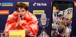 Nemo Returns Home a Hero: Switzerland Erupts in Celebration After Eurovision Triumph Nemo wins Eurovision 2024 and arrives home in Switzerland as a hero. (Credit: Sarah Louise Bennett_EBU & @ZurichPride on Instagram.)