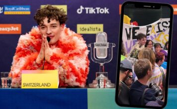 Nemo Returns Home a Hero: Switzerland Erupts in Celebration After Eurovision Triumph Nemo wins Eurovision 2024 and arrives home in Switzerland as a hero. (Credit: Sarah Louise Bennett_EBU & @ZurichPride on Instagram.)