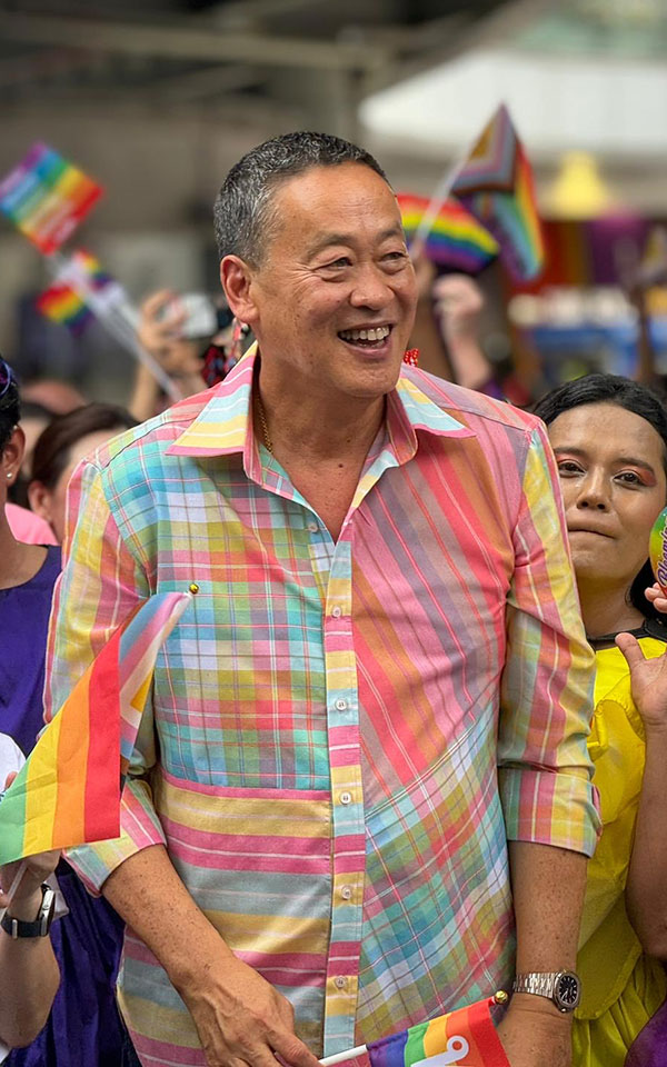 Thailand Prime Minister Srettha Thavisin at Bangkok Pride Parade (Twitter)
