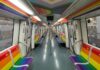 Rainbow Train Revs Up for Rome Pride with Mixed Reactions Rome rainbow train (ATAC Youtube)