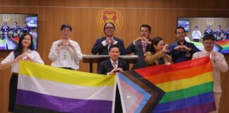 Rainbow Revolution: Thailand Becomes Third Asian Nation to Recognise Marriage Equality Move Forward Party parliamentary members celebrate ahead of the final senatorial vote on the same sex marriage bill at the Thai Parliament in Bangkok. (Facebook)