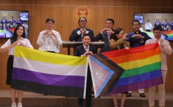 Rainbow Revolution: Thailand Becomes Third Asian Nation to Recognise Marriage Equality Move Forward Party parliamentary members celebrate ahead of the final senatorial vote on the same sex marriage bill at the Thai Parliament in Bangkok. (Facebook)