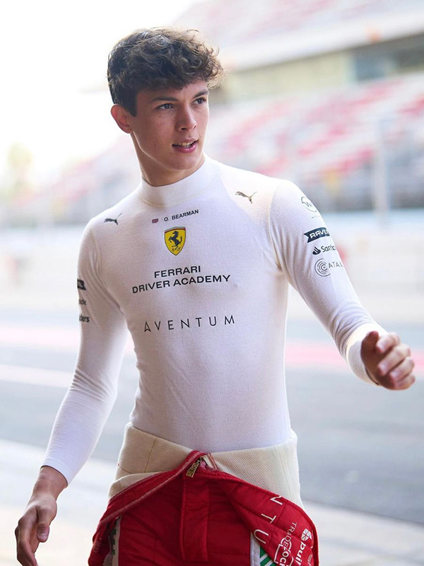 Oliver Bearman - Hottest Formula 1 Drivers 2024. (Instagram)