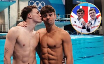 Tom Daley Dives to Glory: Silver Medal Secures His Place in Olympic History Paris 2024 Silver Medalists Noah Williams and Tom Daley. (Instagram)