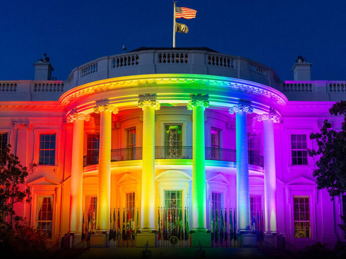 The rainbow White House (Facebook)