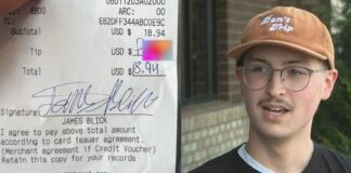 Kansas Waiter Turns Hate into Hope: Fundraiser Launched After Homophobic Incident waiter receipt
