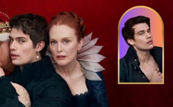 “Mary & George”: Power, Ambition, and Homosexuality in the British Court Mary & George stars Julianne Moore and Nicholas Galitzine. (SkyStudios)