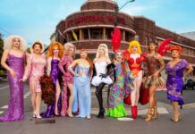 Meet The Queens: Drag Race Down Under is Back Drag Race Down Under Season 4 Launch. From L to R: Lucina Innocence, Vybe, Mandy Moobs, Olivia Dreams, Freya Armani, Max Drag Queen, Brenda Bressed, Lazy Susan, Nikita Iman, Karna Ford.