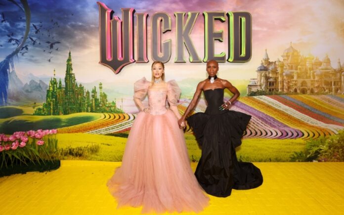 Ariana Grande and Cynthia Erivo at the Wicked World Premiere in Sydney Australia. (Facebook)