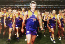 Mitch Brown Makes AFL History as First Male Player to Come Out as Bisexual Mitch Brown in his playing days at the West Coast Eagles (Instagram)
