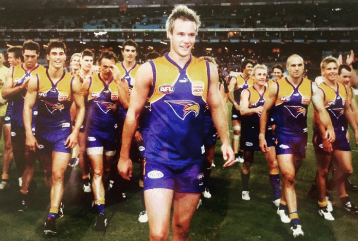 Mitch_Brown Mitch Brown in his playing days at the West Coast Eagles (Instagram)