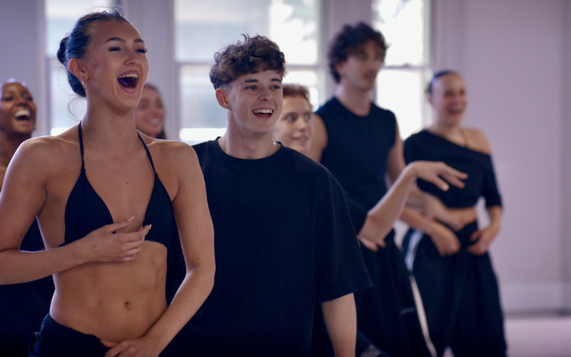 Dance for your life - Frankie Wright (L) and Max Ostler (R) in rehearsals in London